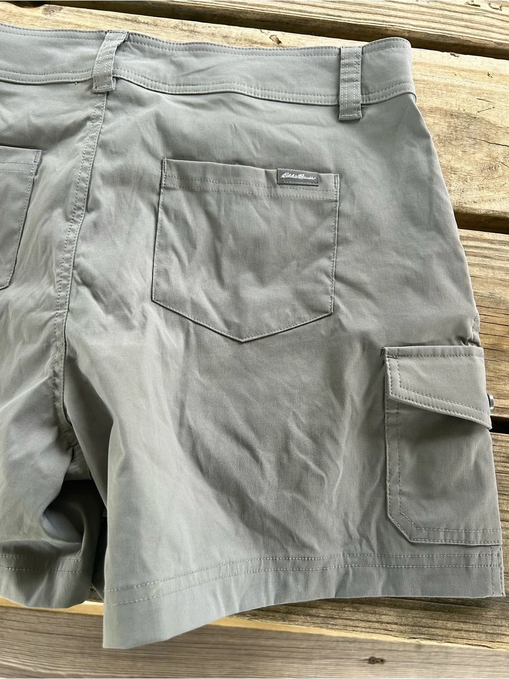 Eddie Bauer Gray Cargo Shorts